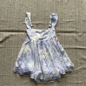 SKY TO MOON Women's Babydoll Mini Dress Size M
